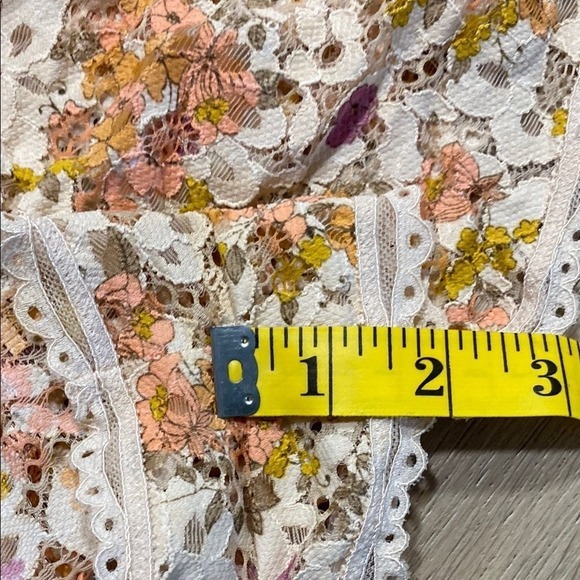 Victoria's Secret Floral Lace Teddy Romper XS Cream Retro Sleepwear‎ Lingerie - Picture 10 of 11